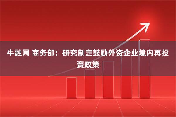 牛融网 商务部：研究制定鼓励外资企业境内再投资政策