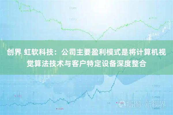 创界 虹软科技：公司主要盈利模式是将计算机视觉算法技术与客户特定设备深度整合